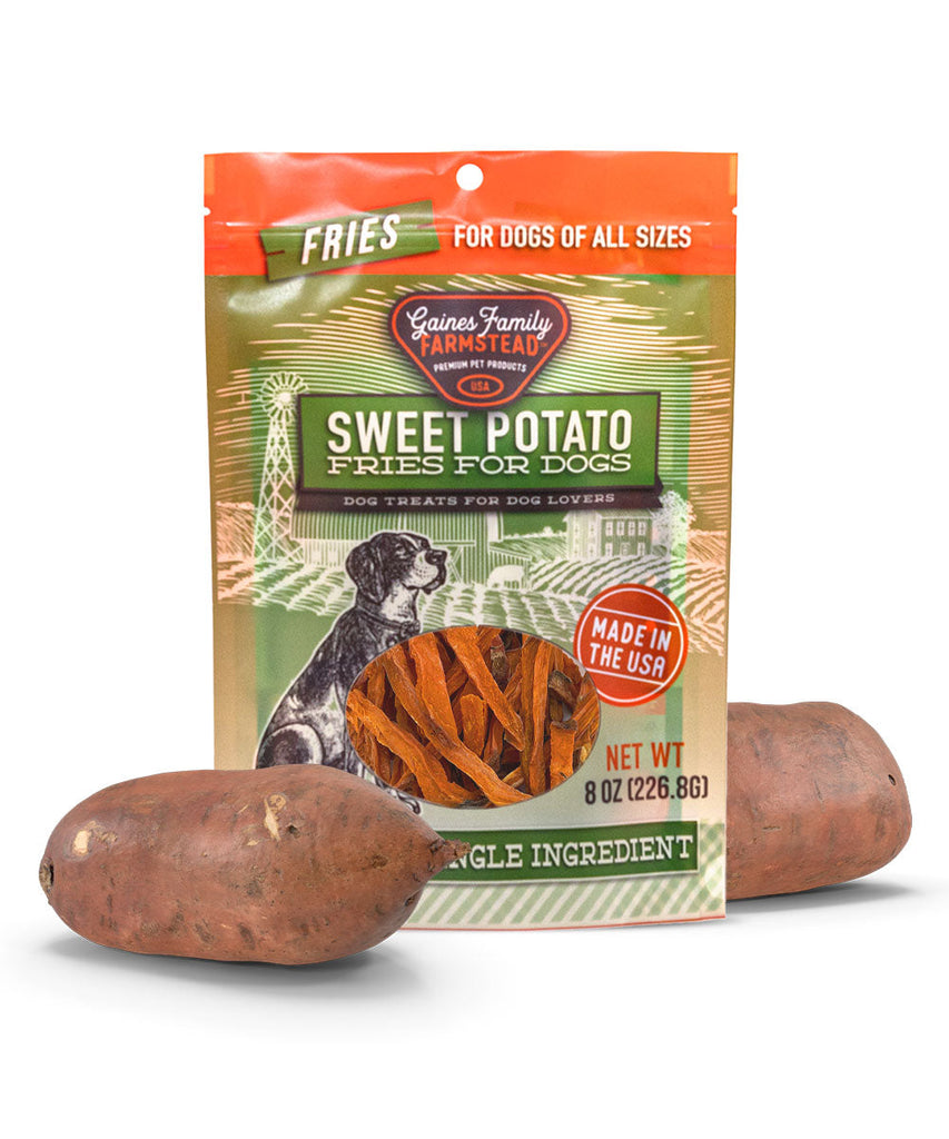 Sweet Potato Fry Dog Treats