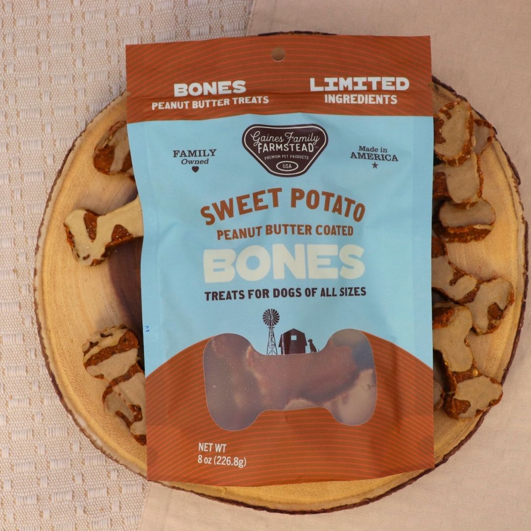 Peanut Butter Sweet Potato Bones