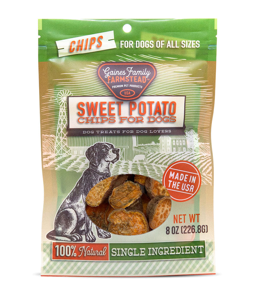 Sweet Potato Chip Dog Treats
