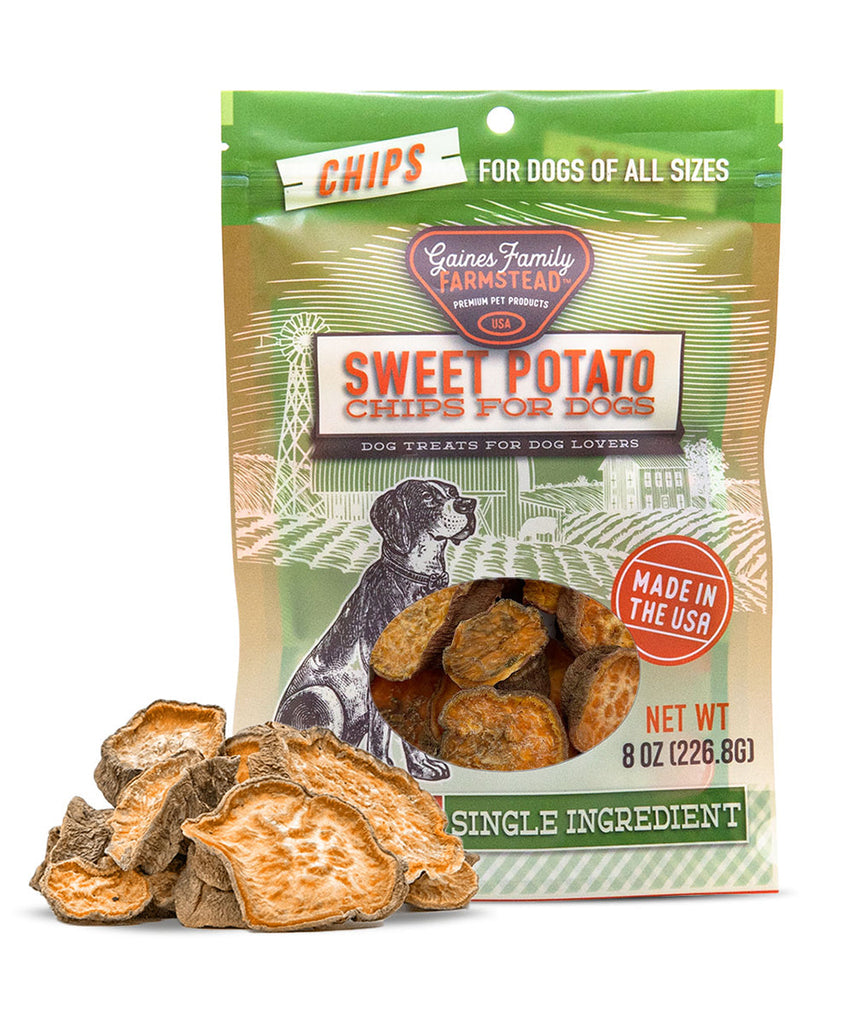 Sweet Potato Chip Dog Treats